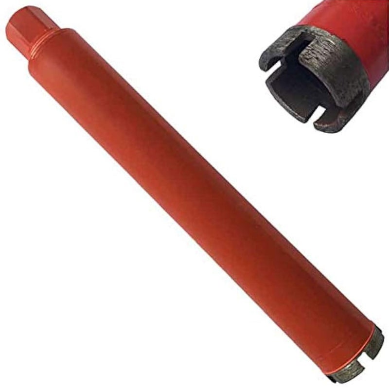 EDiamondTools مثقاب أسطواني مبلل بقطر 1-1/2" للخرسانة والملاط الصلب، منشار ثقب ماسي، عمق حفر 14"، عمود 5/8"-11، للاستخدام المبلل فقط - Image 1